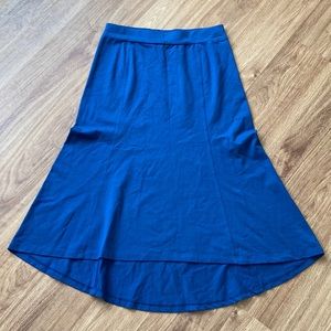 J. Jill Perfect Pima Cotton High Low Midi Skirt, S
